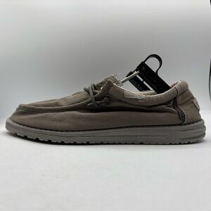 Hey Dude Wally Washed Lead Men’s Size 11 111523408 Slip On Casual Comfort Shoes